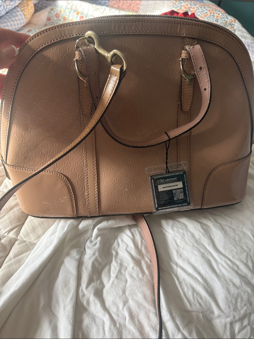 !! Gucci  patent leather tote bag AUTHENTIC !